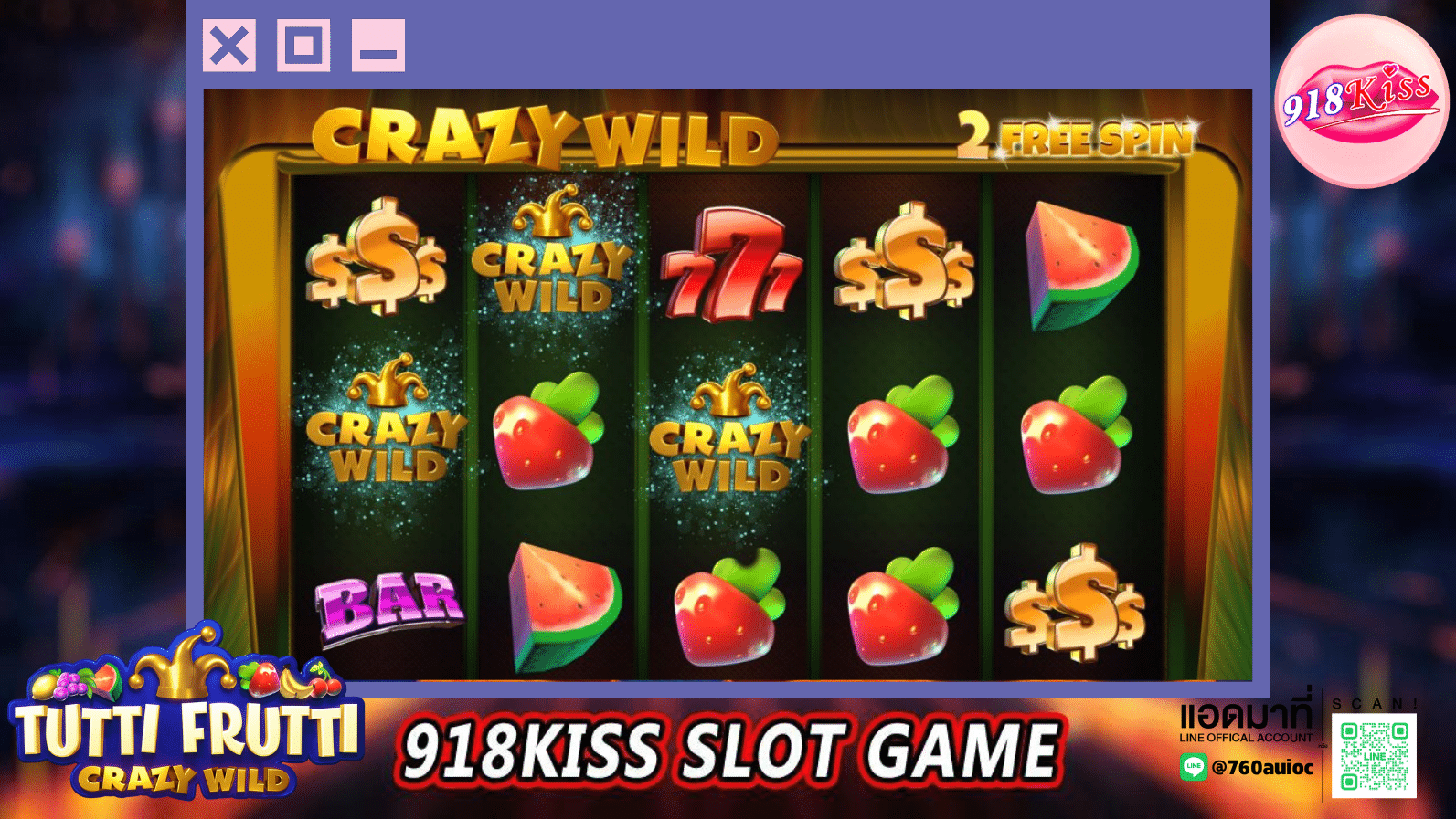 Tutti Frutti Crazy Wild - 918kiss